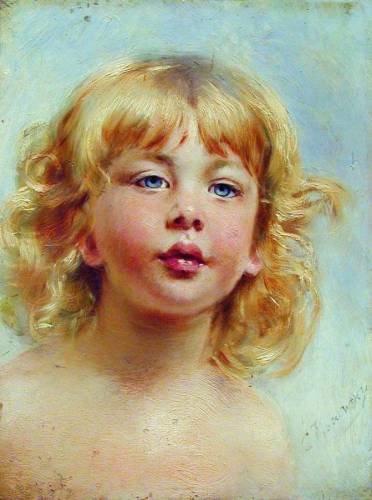 Портрет девочки (Детская головка). 1880-е